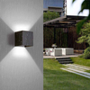 Quadratische LED-Wandleuchten für den Außenbereich, Gang, Korridor, dimmbar, mehrfarbig, Up-Down-Lampe mit Bewegungssensor für Wand, KTV, Bar, Schlafzimmer