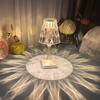 Spanische Rose Kristall Tischlampe Schlafzimmer USB Lade Schreibtischlampe Nachttisch Romantisches Nachtlicht Blütenblatt Atmosphäre Geschirr Innen Mehrfarbig