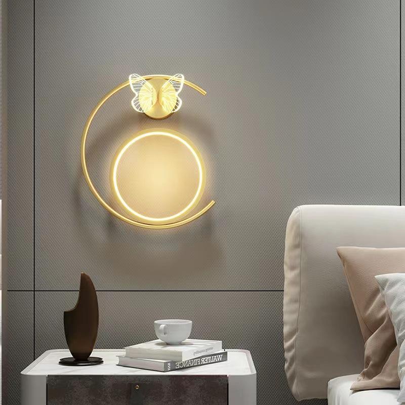 12W Schmetterling LED Anhänger Wandleuchten Nachttischlampe Wandhalterung Nordic Innenbeleuchtung Nachttischlampe Hängelampen Moderne Wohnzimmerdekoration