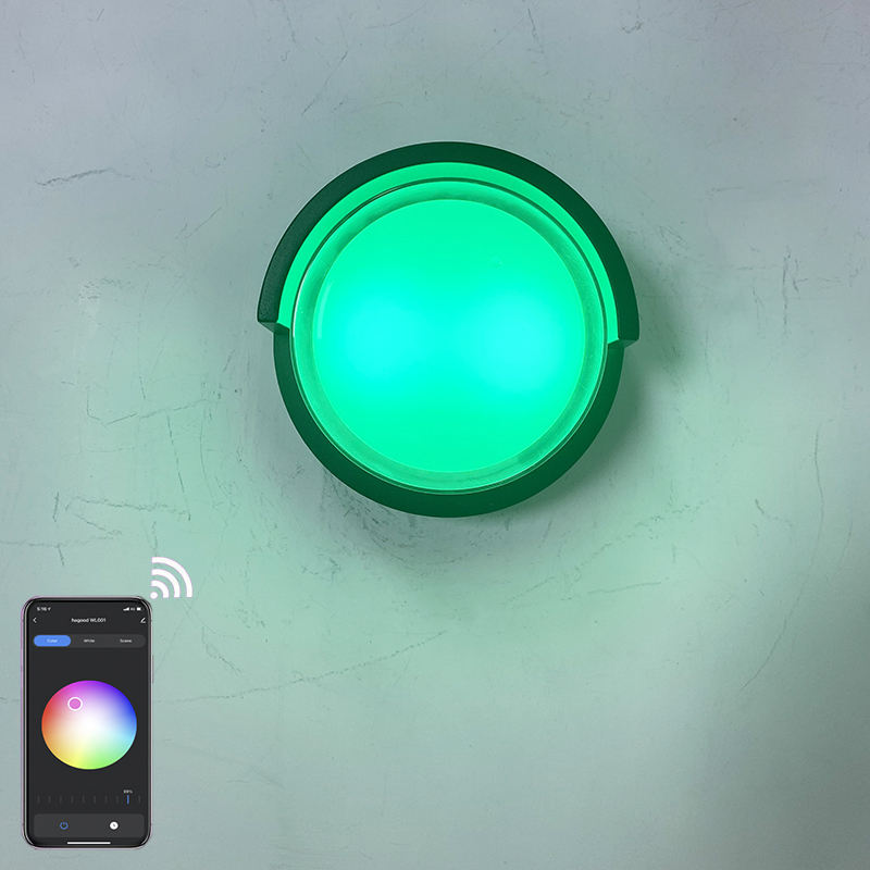 Wandleuchte Hagood 2023 Tuya APP Hochwertige Außenleuchte Wifi Wasserdichte Wandleuchte Farbwechsel durch intelligente App-Lampe