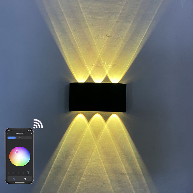 Indoor Wand Licht APP Fernbedienung Bluetooth-kompatibel Dimmbare LED Wand Lampe RGBW Verwendet Für Urlaub Dekoration AC85-265V