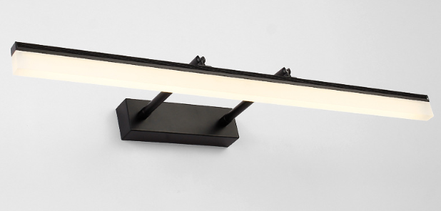 LED-Leuchten, Aluminium-Spiegel-Scheinwerfer, 9 W, verstellbarer Winkel, drehbare Wandlampen mit drei Farbtemperaturen, Innen-Badezimmer-Licht