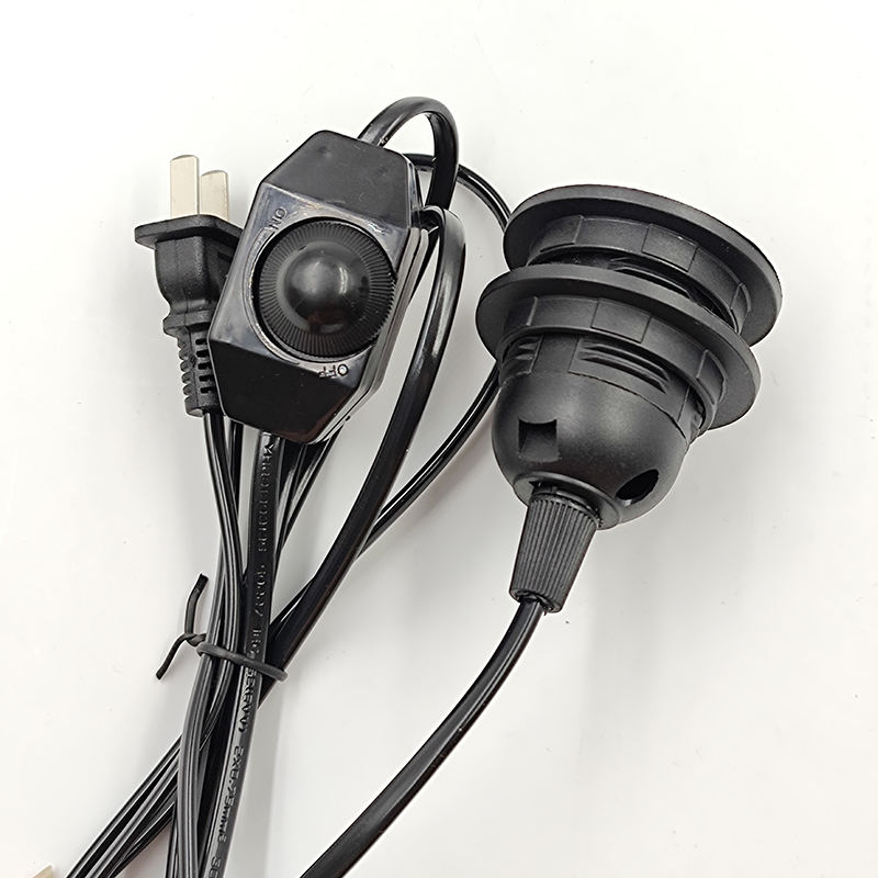 Leitungskabel 303/304/317/301 Dimmer-Netzkabel/Doppelknopfschalter EU-Steckerkabel für LED-Glühbirne/Schreibtischleuchte USA E26 AU