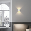 6W 12W Dekoratives LED-Licht, moderne halbrunde wasserdichte Wandleuchte für den Außenbereich, nach oben und unten gerichtete Wandbeleuchtung, dimmbares Licht