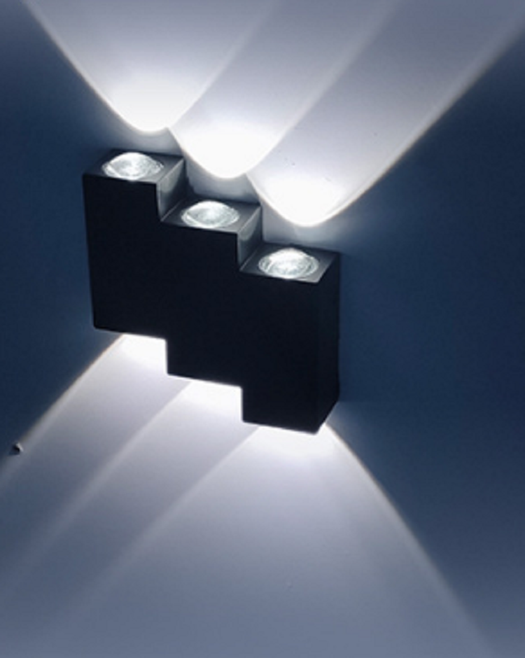Dekorative LED-Leuchte 4 wasserdichte Treppenwandleuchte und modernes Nachtlicht im Freien LED-Wandleuchte im Freien wasserdichte Wand