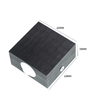 3W LED-Wandleuchte, einseitige Wandleuchte, Aluminium-Einzelkopf-Wandleuchte, AC85-265V, gebürstetes schwarzes Silbergehäuse