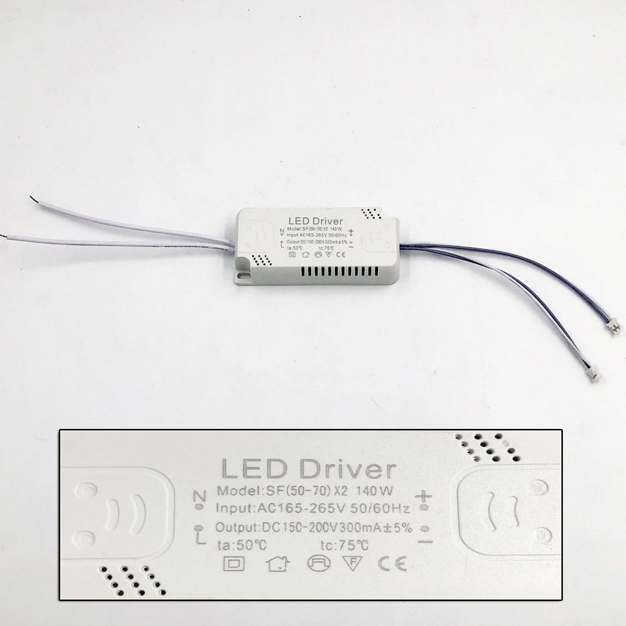 8–120 W LED-Treiber, LED-Treiber-Netzteil, nicht isolierend, Beleuchtungstransformator, Eingang AC175–265 V, Leuchtenadapter für LED-Lampe