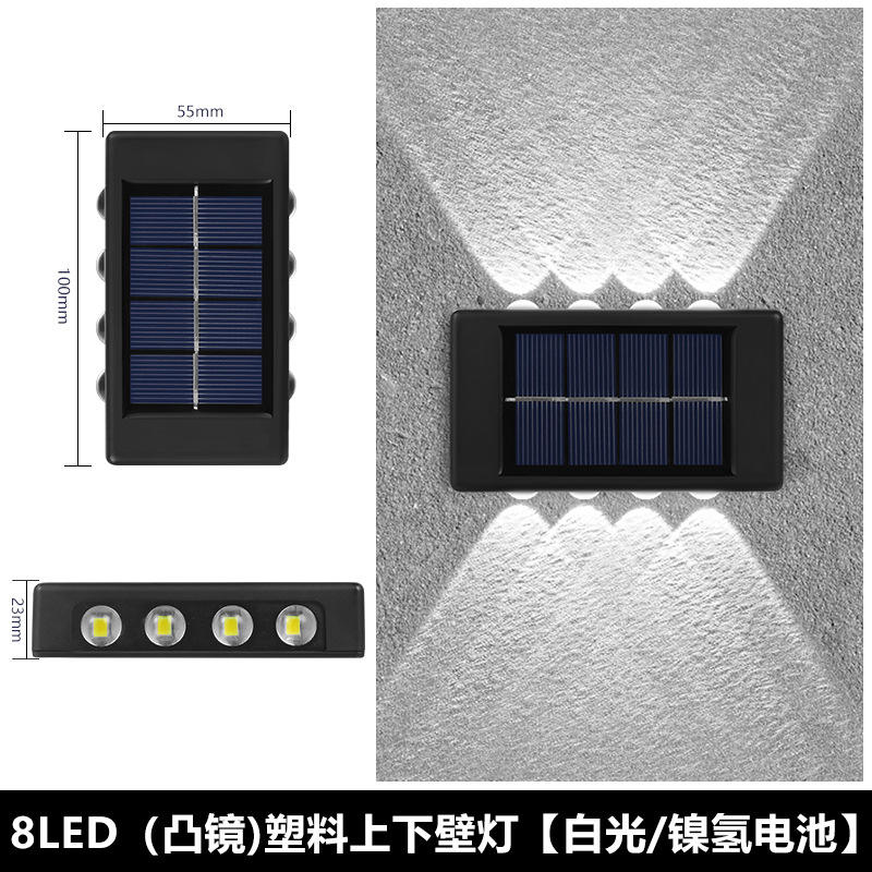 Großhandel Gang Balkon Wandstecker Nachtlampe Custom Garden Led Landschaftslicht Outdoor Solar Wasserdichte Wandleuchte