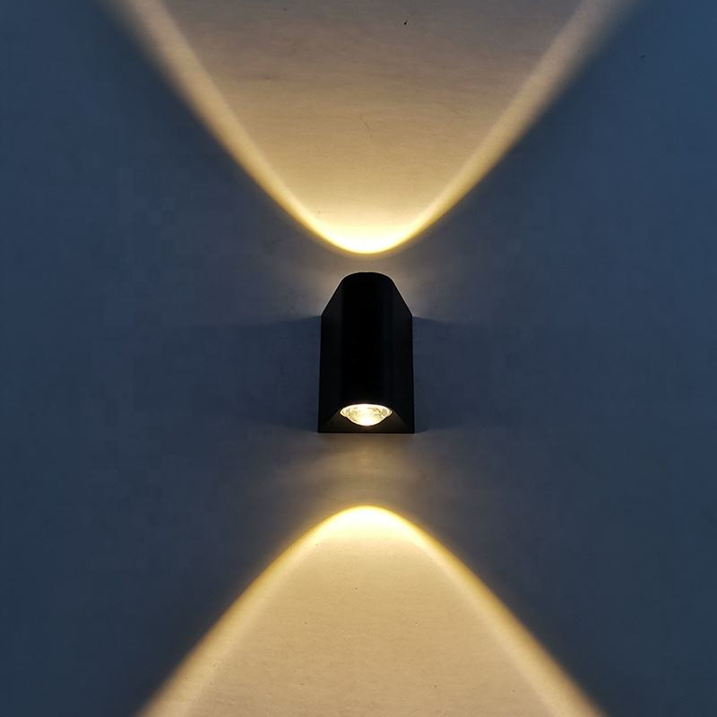 Moderne wasserdichte Outdoor 2W LED Wandleuchte IP65 Aluminium UP And Down Wandleuchte Garten Veranda Wandleuchte Dekoration Licht 110V 220V