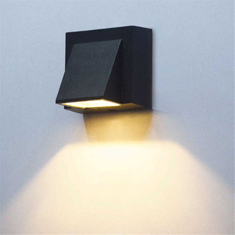 5W 12W Moderne einfache wasserdichte Außenwandleuchte LED-Innenhoflampen Balkongarten-Wandleuchte