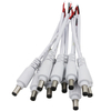 Gleichstrom-Stecker- und -Buchsenstecker. DC-Stromanschluss. Adapter-Schnalle. Anschlusskabel für die Stromversorgungsverkabelung