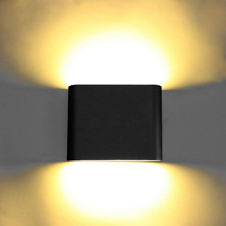 Moderne wasserdichte 18-W-LED-Wandleuchte für den Außenbereich, IP65, Aluminium, nach oben und unten gerichtete Wandleuchte, Garten-Veranda-Wandleuchte, Dekorationslicht, 110 V, 220 V