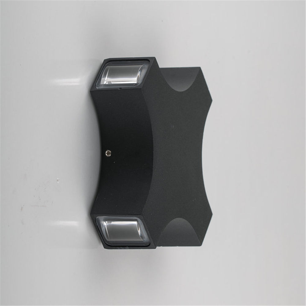 Neueste schwarze 12W Cross Star LED-Wandleuchte, wasserdicht, für den Garten im Freien