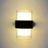 10*2W Leuchten Wandmontierte 2,4G LED Wandleuchte Drei Farbtemperatur mit Fernbedienung Acryl Wasserdichte Wandleuchte