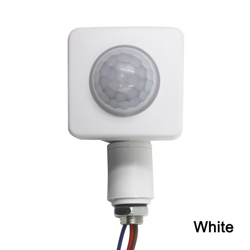 20 mm 24 mm 40 mm PIR-Detektor, drehbar, um 180 Grad verstellbar, Infrarotstrahl, menschlicher Bewegungssensor, Zeitverzögerungsschalter für LED-Licht