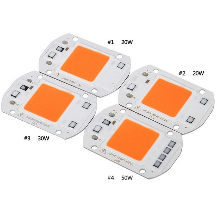 Hochleistungs-Vollspektrum-LED-Wachstumschip 20 W, 30 W, 50 W für die Wachstumsbeleuchtung von Zimmerpflanzen