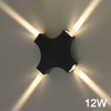 4W 12W Kreuz Form Wohnzimmer LED Wandleuchte Lampe Outdoor RGB Led Nachtlicht Villa Dekoration Oben und Unten Outdoor Wand Licht