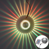 RGB-Wandleuchte, rund, Sonnenblume, 3 W, Aluminium, 85–265 V, für den Innenbereich, Zuhause, Bar, Wohnzimmer, Korridor, Hotel, Wandleuchte, bunt