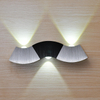6W LED Wandleuchten Innen Up and Down Wandleuchte Innenbeleuchtung LED aus Aluminium Hallenleuchte Wandbeleuchtung Silber Kaltweiß
