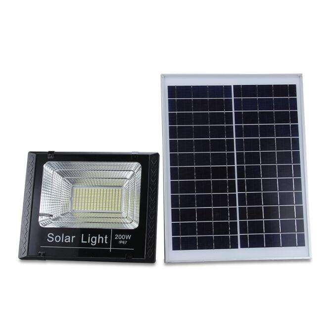 Solar-Flutlicht 25 W Solar-Gartenleuchte im Direktverkauf ab Werk mit Fernbedienung und Lichtsteuerung