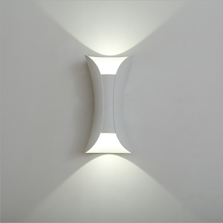 Garten-Wandleuchte, IP65, für den Außenbereich, wasserdicht, LED-Wandleuchte, 10 W, AC 110 V, 220 V, Beleuchtung nach oben und unten, weißes und farbiges Ambiente