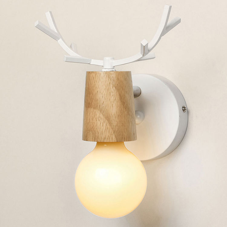 Nordic einstellbare LED Wand Lichter bunte cartoon Deer Antlers schlafzimmer lese leuchte wand montiert kinder zimmer beleuchtung E27
