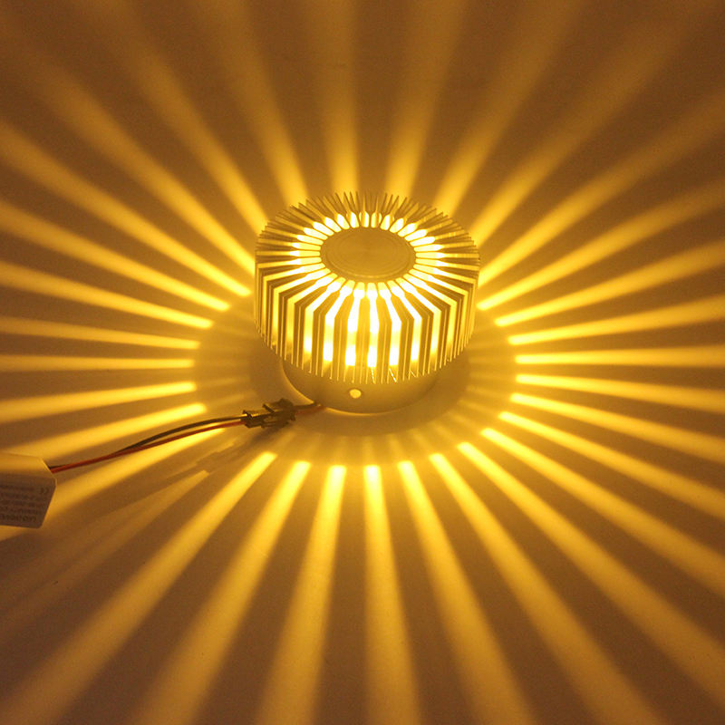 Hochwertige wandmontierte RGB-Montage-Sonnenblumen-Treppen-LED-Wandleuchte, Deckenleuchte, Wohnzimmer, Salon, Wohnung, Innenraum