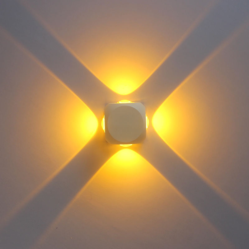 LED-Wandleuchte, 4 W, für den Außenbereich, wasserdicht, für Gebäude, Außentor, Balkon, Garten, Hof