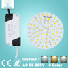 3W 5W 7W 9W 12W 18W SMD5730 Warm/Kaltweiß Kombiniertes Farbpanel + segmentierte Steuerung LED-Treiber-Netzteil für Downlight
