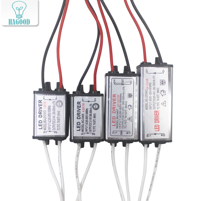 1-12W IP65 Wasserdichter LED-Lichttreiber AC85-265V DC3-43V LED-Transformator-Netzteiladapter für LED-Lampen/Chips im Freien