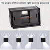 6W quadratische Wandleuchte LED-Wandleuchte Außenwandleuchte LED-Beleuchtung Außen-LED-Wandleuchte Sechsstrahlige Lichtwandleuchte