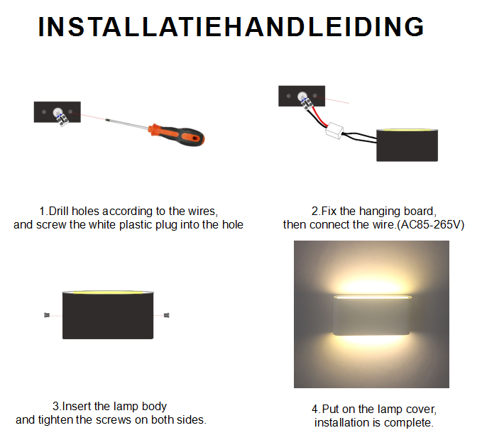 Moderne wasserdichte 18-W-LED-Wandleuchte für den Außenbereich