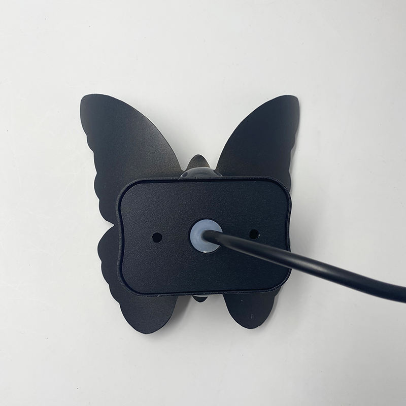 NEUE 6W Hochwertige Lampe Fancy Butterfly Wasserdichte Lampe Black Gold Shell Wandlampe und Nachtlicht im Freien