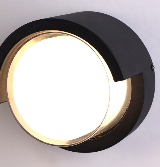 Dekorative LED-Lampe, runde, wasserdichte Acryl-Wandleuchte und Nachtlichter für den Außenbereich, moderne Wandleuchten für Zuhause