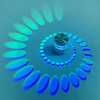 3W RGB mit Controller Spirale Loch Wand Licht Bunte Wandlampen Foyer Party Wohnzimmer Korridor Dekor Innen Beleuchtung Leuchte