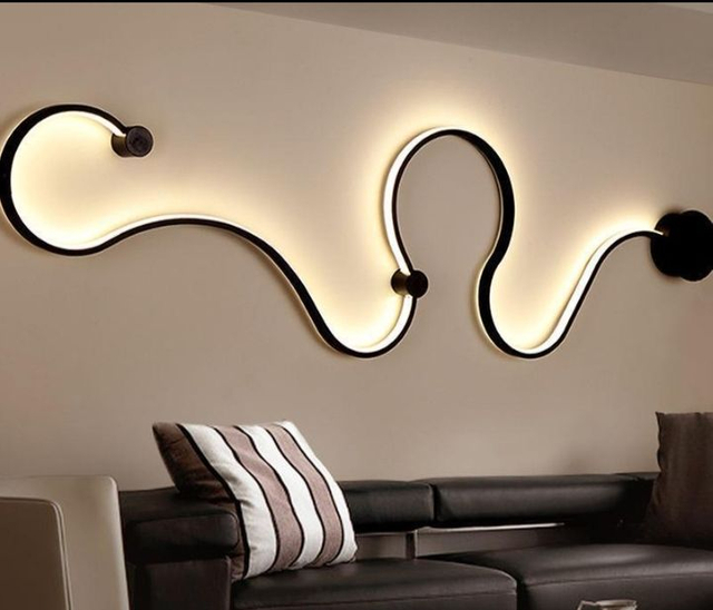 Moderne LED-Wandleuchte für den Innenbereich, Aluminium, Wandleuchte, Wandleuchte, Wandleuchte, Wandmontageleuchte