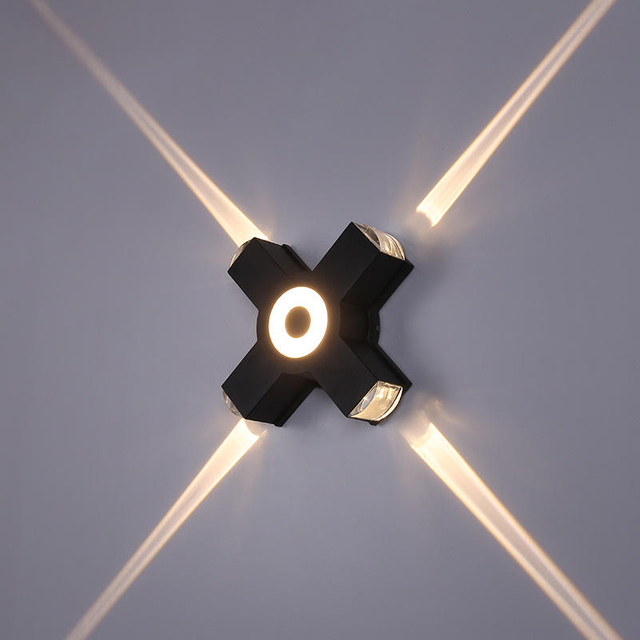 Minimalistische oberflächenmontierte LED-Wellen-Wandleuchte für den Außenbereich und wasserdicht IP65 85 ~ 265 V. Minimalistische Wandleuchte für Weg-Straßen-Veranda-Licht