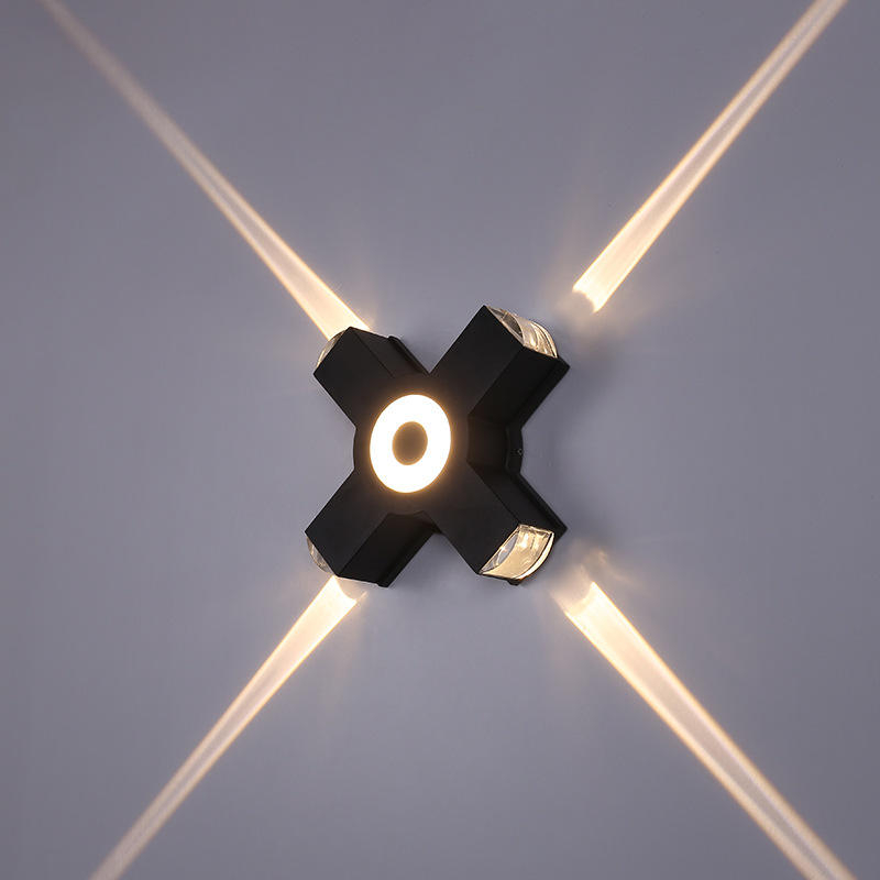 Minimalistische oberflächenmontierte LED-Wellen-Wandleuchte für den Außenbereich und wasserdicht IP65 85 ~ 265 V. Minimalistische Wandleuchte für Weg-Straßen-Veranda-Licht