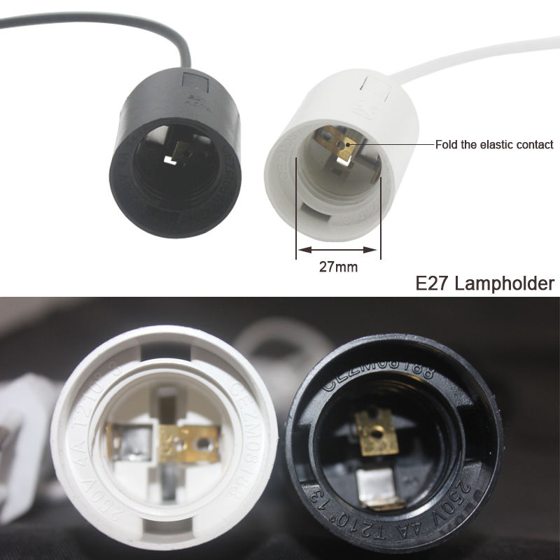 Eu-Stecker E27-Netzkabel Lampenfassung mit Eu-Stecker Ein/Aus-Schalter VDE OEM 2,5 A 250 V beste Preisqualität für Pendelleuchte