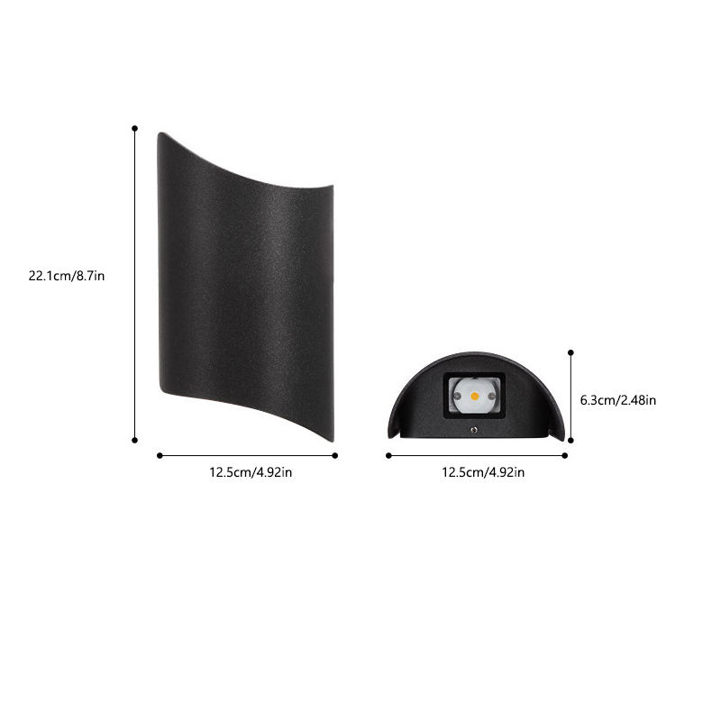 IP65 Außenwandleuchte für Schlafzimmer, Wohnzimmer, Flur, Hotel, LED-Lampe, moderne, minimalistische Außenleuchte, wasserdichte Wandleuchte für den Außenbereich