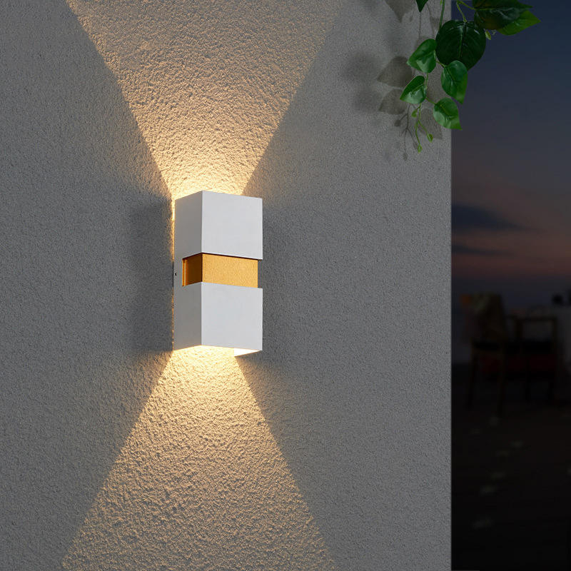 IP65 LED-Wandleuchte für den Außenbereich, wasserdicht, Gartenbeleuchtung, Aluminium, AC86-265, für Innenräume, Schlafzimmer, Wohnzimmer, Treppen, Flur, Wandleuchte