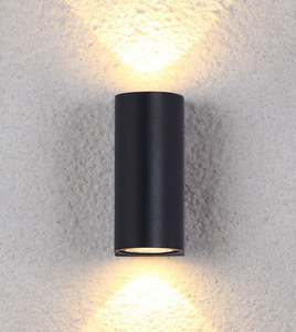 12 W Säulen-Doppelkopf-wasserdichte Wandleuchte, einzigartige Nachtlampe, IP65 wasserdichte Wandleuchte für Gartendekoration