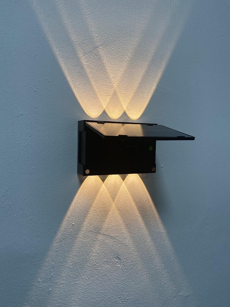 6W Solar Led Licht Im Freien Wasserdichte Solar Hight Lichter Wand leuchte Intelligente wand lampe solar wand Außen lampe