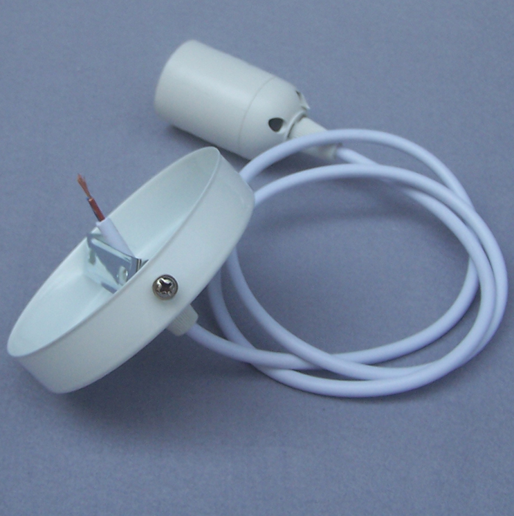 1,8 m/4 m LED-Lampen-Aufhängedraht, DIY-Beleuchtungszubehör, Lampenschirm mit Deckenplatte, E27-Lampenfassung, Kronleuchter-Draht