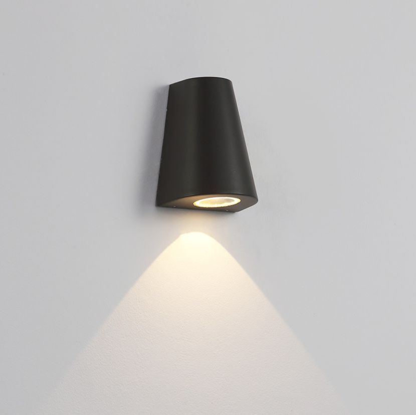 Einzelkopf-LED-Wandleuchte, wasserdicht, IP65, Garten-Korridor-Lampe, Außen- und Innenleuchte, AC85–265 V