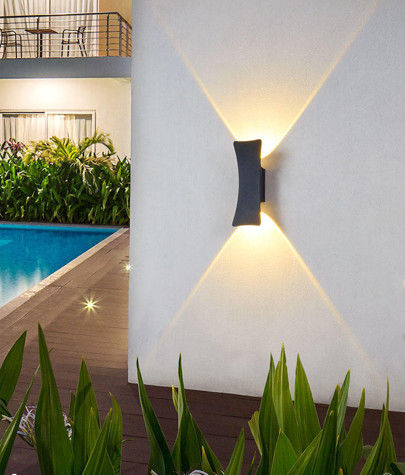 IP65 LED Wandleuchte Outdoor Wasserdichte Gartenbeleuchtung Aluminium AC86-265 Indoor Slaapkamer Woonkamer Trap Wandlamp