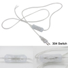 0,75 mm 2-Leiter-Kabel 1,8 m Ein-Aus-Netzkabel für LED-Lampe mit Knopfschalter EU/US-Stecker Lichtschaltung Transparent