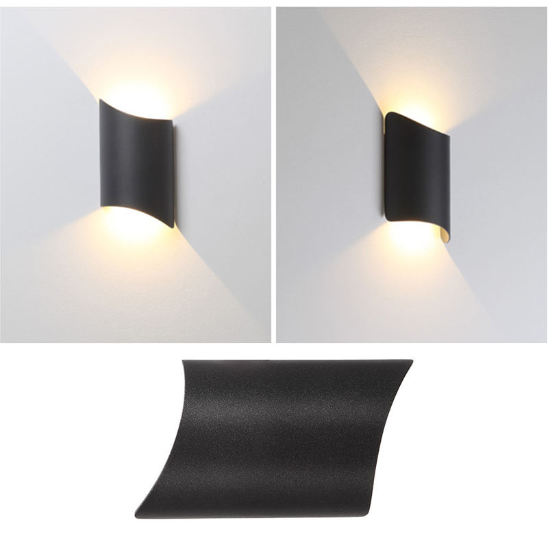 12w IP65 wasserdichte moderne LED-Lampe Fliesenwandlampe und dekoratives Nachtlicht Aluminium Indoor Outdoor Wandleuchten 