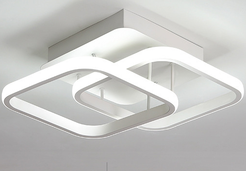 Weiße Kreis-Deckenlampen für Wohnzimmer, hängende Deckenlampe, Schlafzimmer-Deckenlampe, LED-Deckenlampe, moderne Deckenlampe