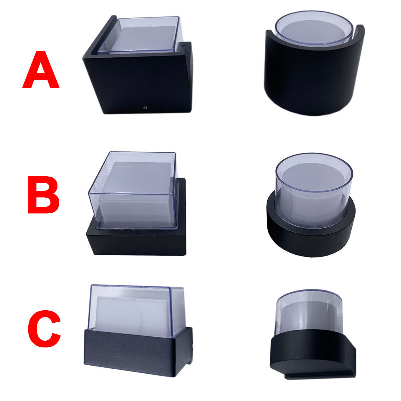 Acryl wasserdichte RGB-Wandleuchte für den Außenbereich, 5 W, Wandlampe, Veranda-Beleuchtung, Wandleuchte für Garten und Heimdekoration